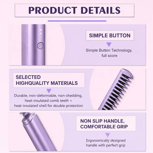 Sora Beauty Wireless Hair Straightener